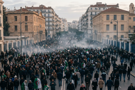 Cezayir’de Yükselen Beyaz Duman